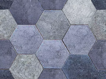 Hexagonal Brick Blue Hexagonal Brick Seamless texture (ID:ffaef3357)