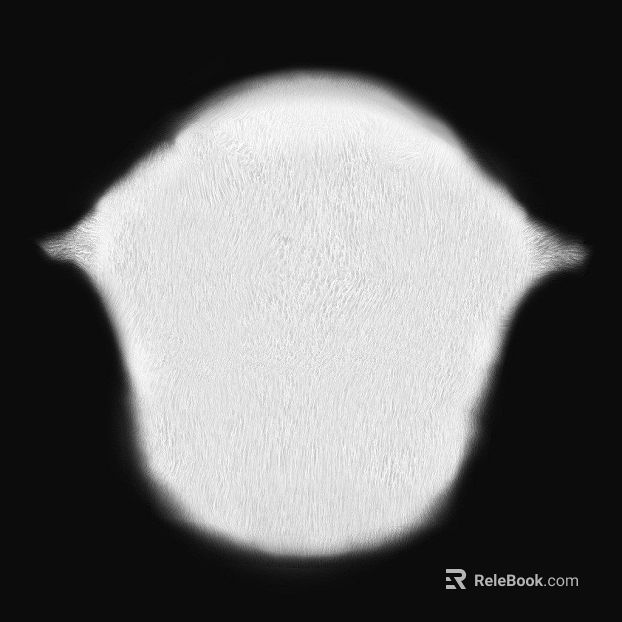 White animal fur decorative fabric texture