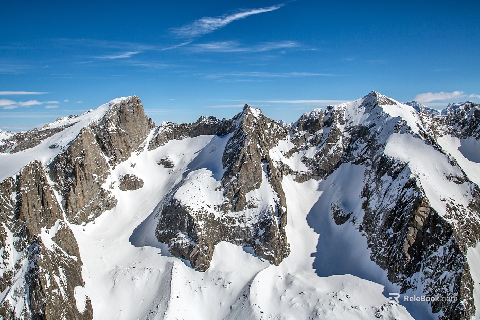Modern Natural Landscape Snow Mountain Exterior texture