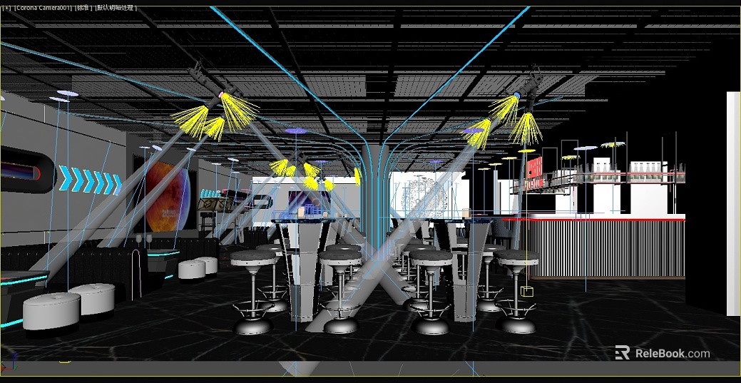 Industrial wind bar scene decoration reference texture