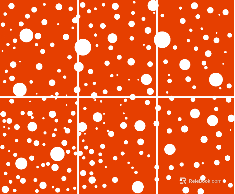 Orange White Dot Art Brick Wall texture