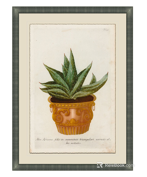 Plant painting texture