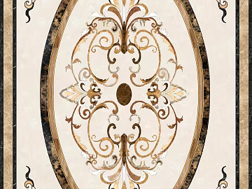 marble parquet black yellow tile parquet 3d model