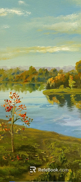 landscape painting texture