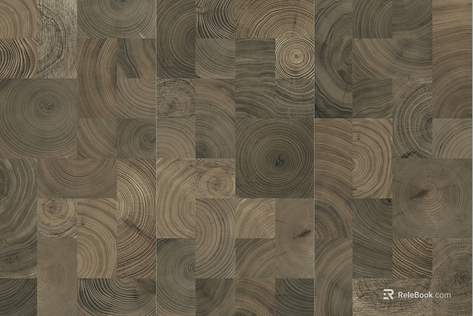 Dark brown wood mosaic indoor flooring texture