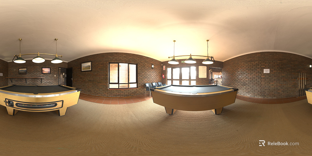 Indoor Billiards Room Day HDR texture