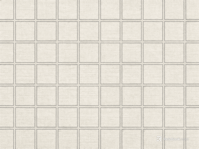 Light Beige Square-Grid Textured Rug texture