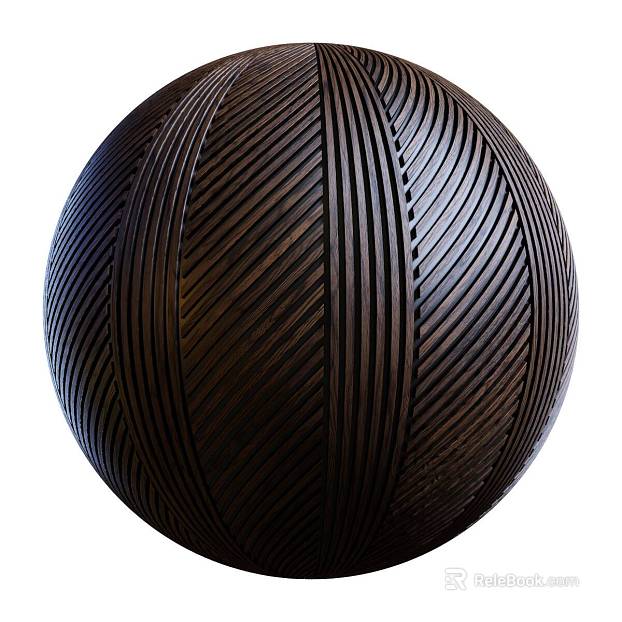 Wood Wall Panel PBR texture