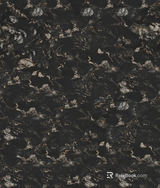 Titanium Black Polished Granite texture