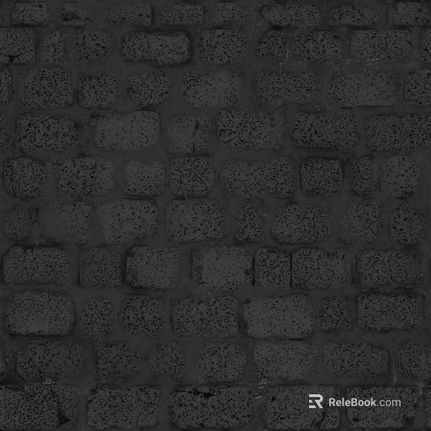 Dark gray cultured stone for exterior walls texture