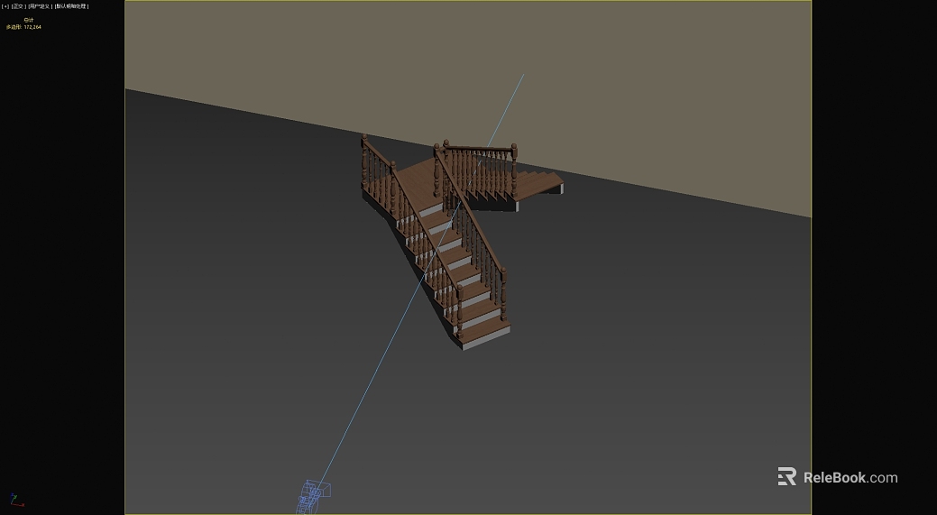 Dark Brown Solid Wood Stairs Indoor Steps texture