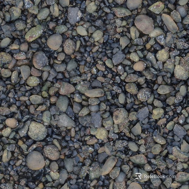 Ground gravel texture