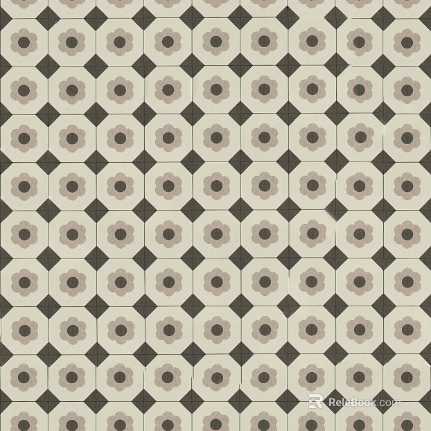Retro Geometric Pattern Foil Tile Tile Art Tile texture
