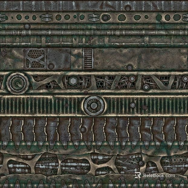 Industrial wind old metal machinery panel texture