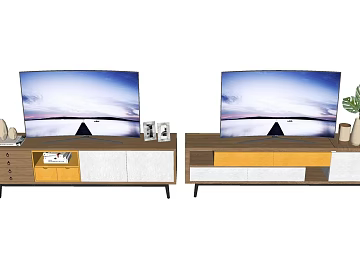 Nordic Style Wooden TV Cabinet Living Room Cabinet texture (ID:ffaeh830436)