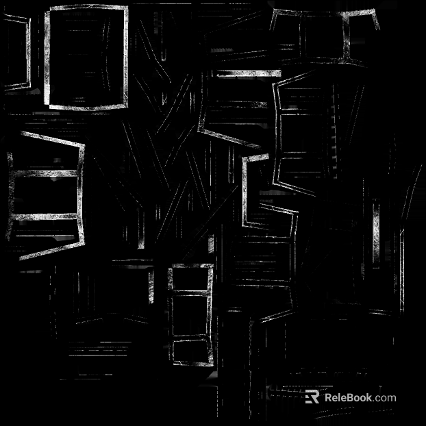 Black and white aged metal bump map texture