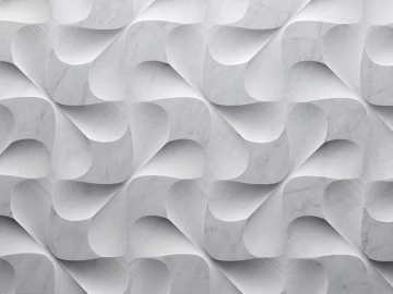 Art Brick Cream White Wave Brick 3d model
