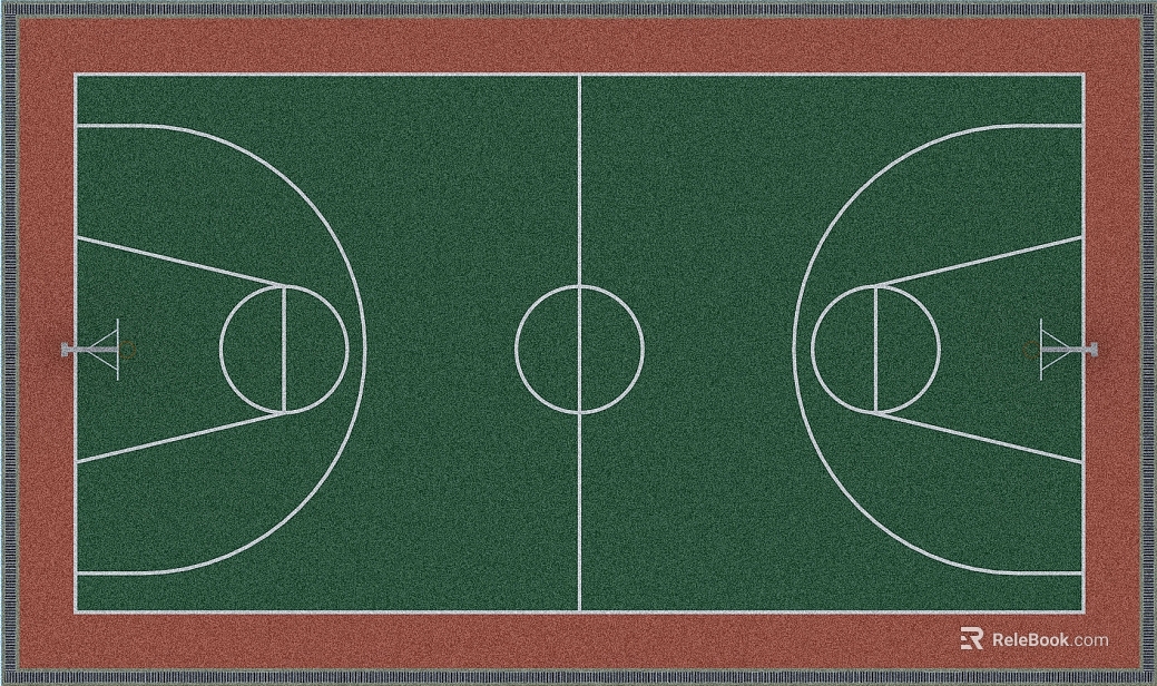 Green red color matching sports ground glue basketball court texture