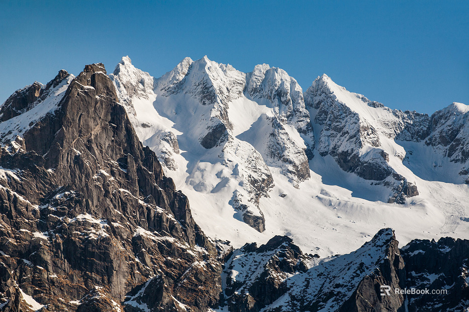 Modern Natural Landscape Snow Mountain Exterior texture