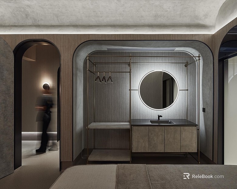 Bathroom space texture