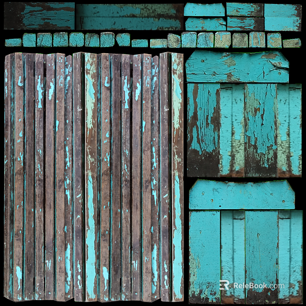 Wooden panel texture
