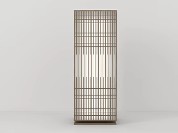New Chinese-style Wooden Grille Indoor Partition 3d model