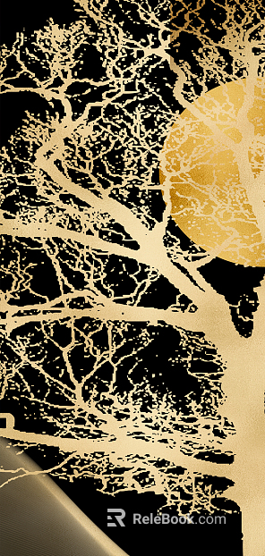 Plant painting texture