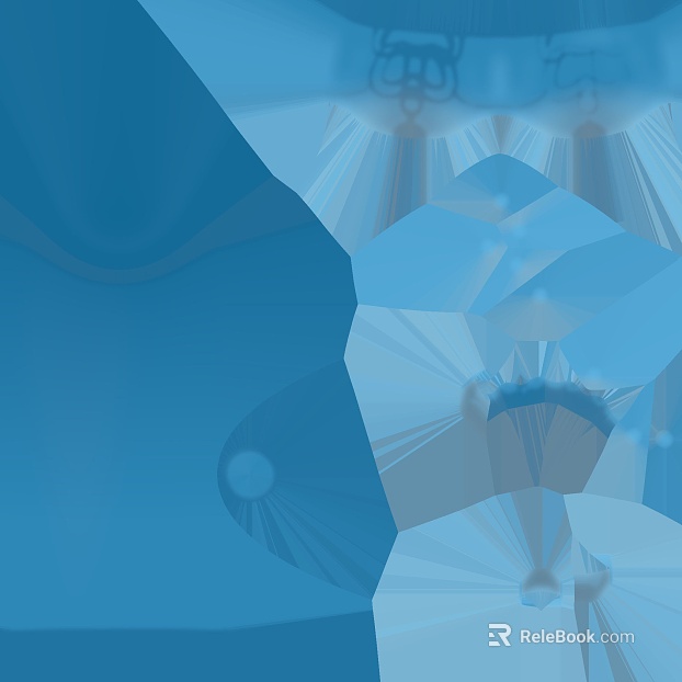Blue geometric art glass background decoration texture