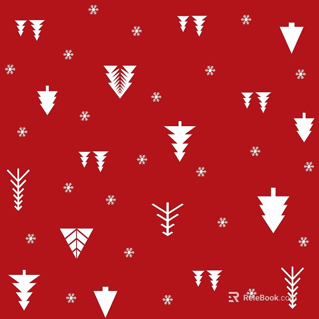 Red Christmas Wind Geometric Pattern Wallpaper texture