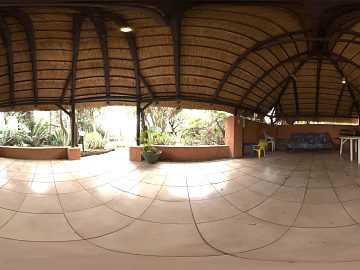 Courtyard Restaurant Daytime HDR texture (ID:ffabg83751)