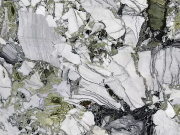 Marco Polo Ice Pattern Marble White Cold Emerald Rock Slab texture (ID:ffabg19997)