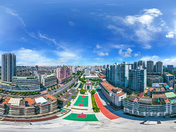 HDR urban ecological greening panorama texture (ID:ffach479603)