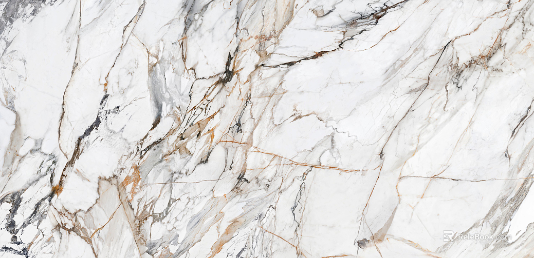 Gold-plated white marble texture