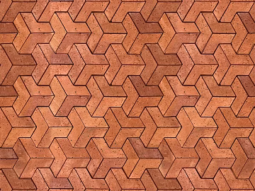 Abstract geometric red clay brick texture (ID:ffach049745)