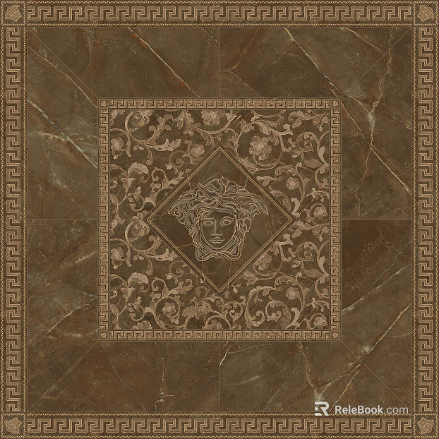 Brick Art Brick Tile Imot Floor Tile Set Flower texture