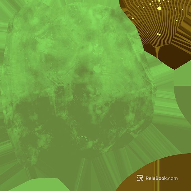 Green abstract art decorative painting texture