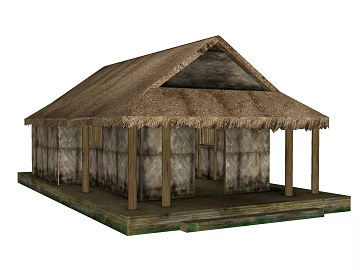 Retro style thatch bamboo and wood dwellings texture (ID:ffaeh056136)