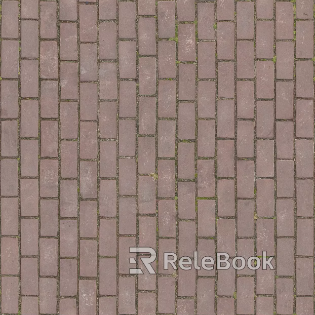 Brick pavement texture