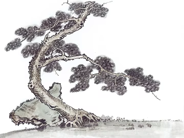 Ancient Tree Decorative Painting texture (ID:ffabf3436)