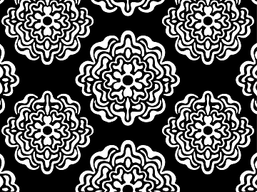 Tattoo black and white mask pattern texture pattern graphics 3d model
