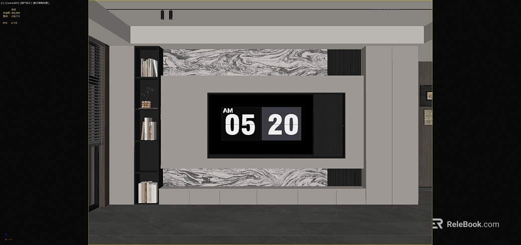 Black and white mesh pattern marble TV background wall texture