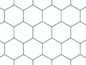 Hexagonal Brick Hexagonal Lattice Black and White texture (ID:ffacg39626)