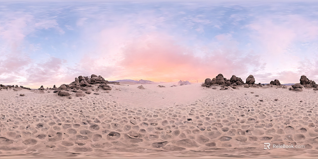 Sky Sunny Sunset Clouds Desert Sand Dune Beach HDR texture