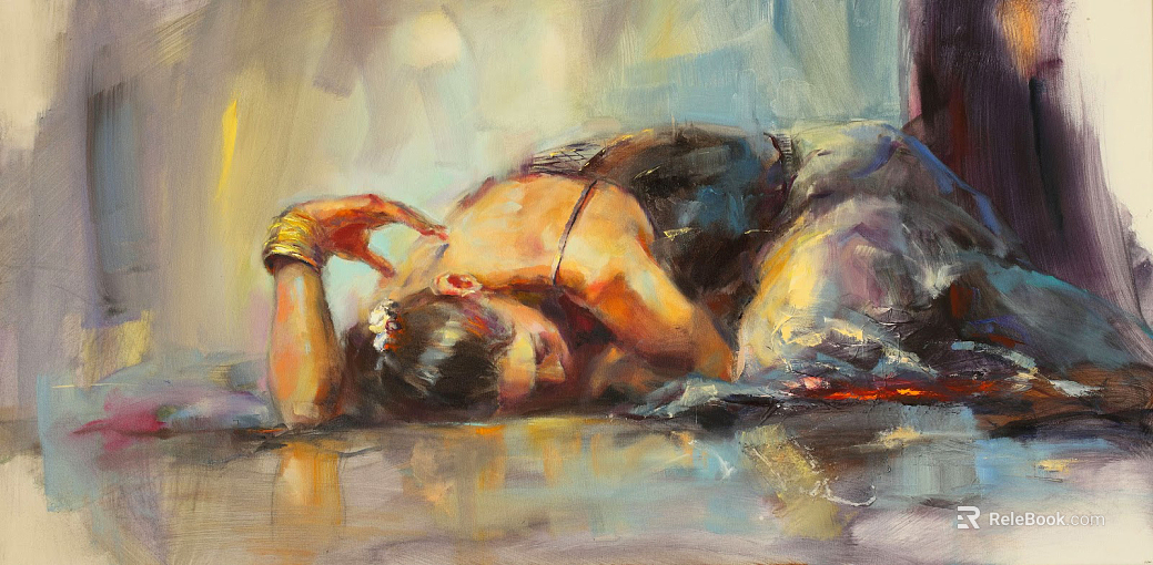 oil color painting texture