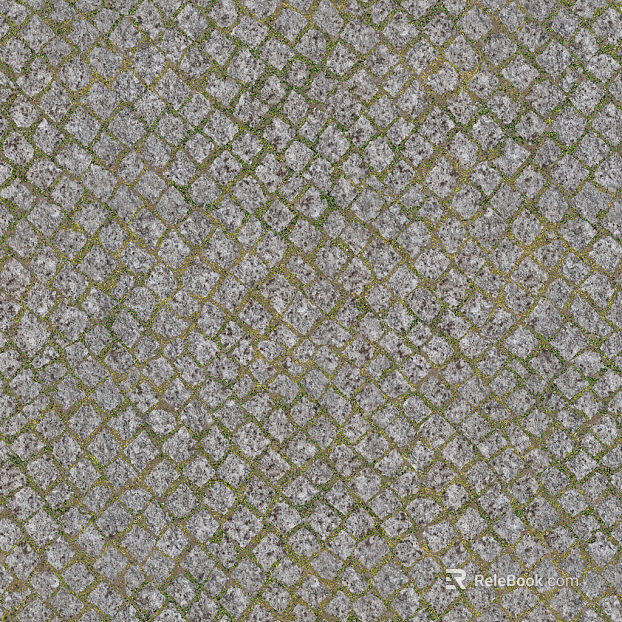 grass-planting brick texture