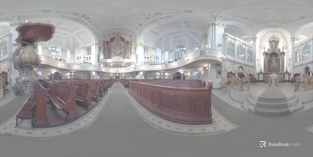 Indoor European Church Day HDR texture