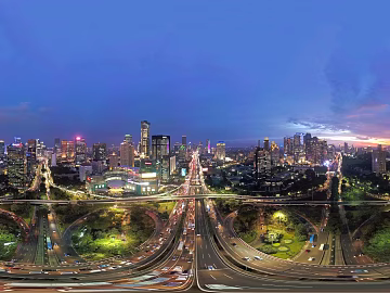 city overpass night view hdri texture (ID:ffajh530577)