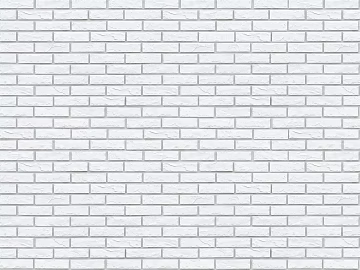 Brick wall white exterior wall brick 3d model