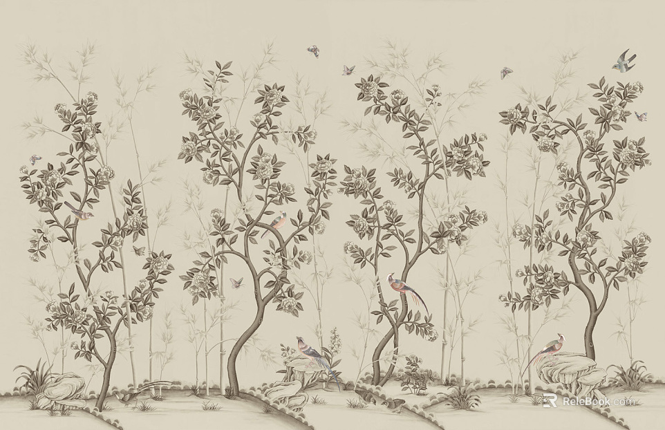 animal and plant pattern texture