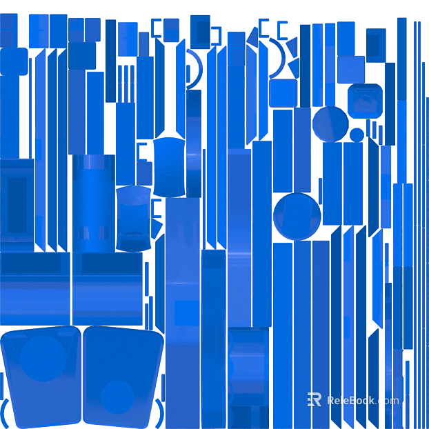 Blue glass mosaic background wall texture